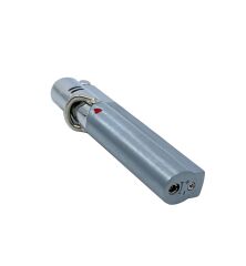 Tek Torch Pürmüz Alevli Metal Çakmak - Rüzgara Dayanıklı Mavi Alev