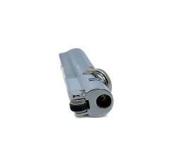 Tek Torch Pürmüz Alevli Metal Çakmak - Rüzgara Dayanıklı Mavi Alev
