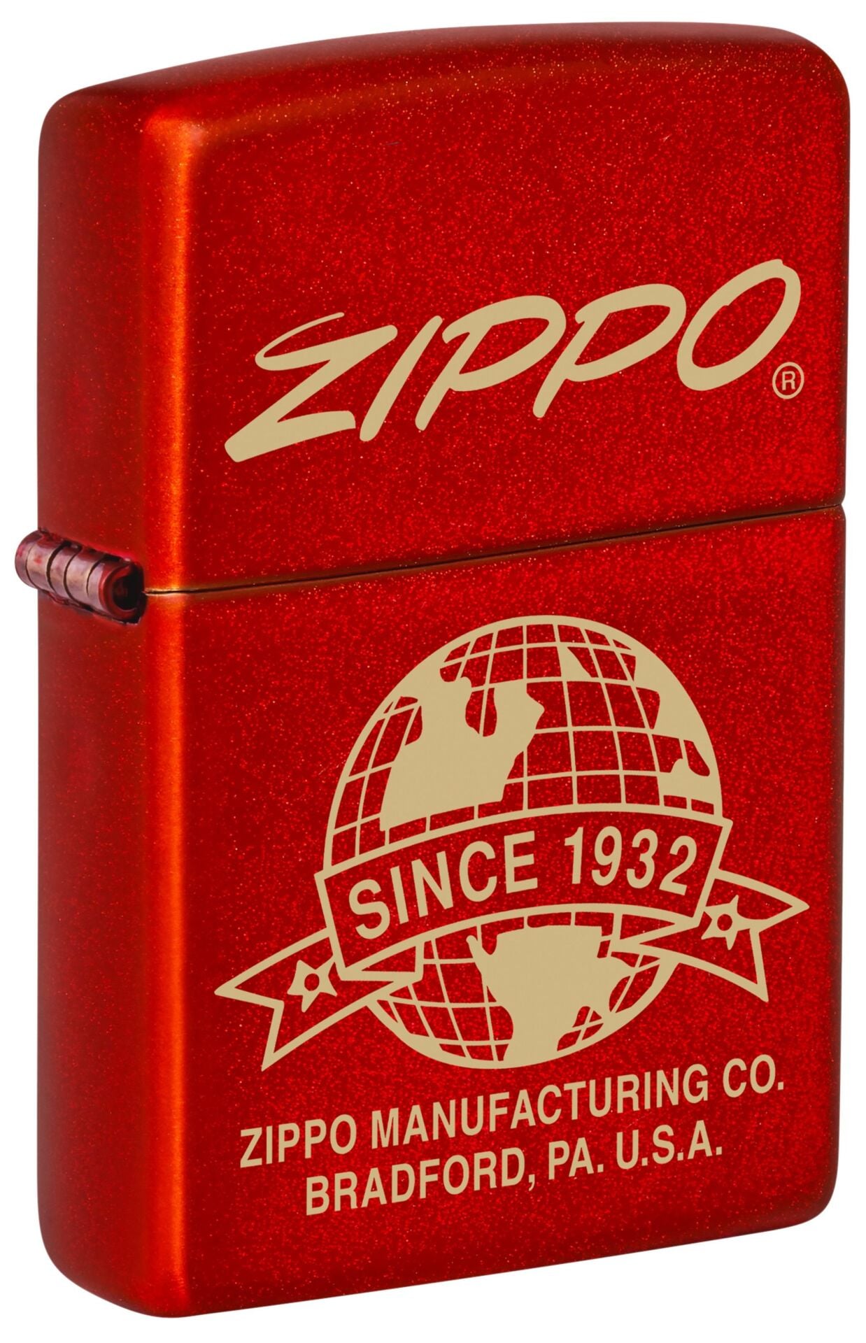 Zippo Globe Red Design Çakmak