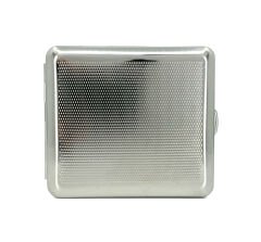 Vom Hofe Paslanmaz Krom Çelik Sigara Tabakası - Bozkurt Dolunay Baskılı