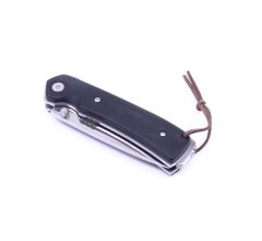 Ahşap Saplı Bushcraft Outdoor Bıçak - Siyah