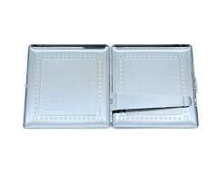 Angelo Gümüş Renk Metal Sigara Tabakası