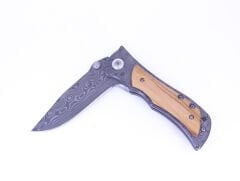 Paslanmaz Çelik Damascus Desenli Çakı