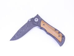 Paslanmaz Çelik Damascus Desenli Çakı