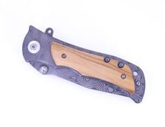 Paslanmaz Çelik Damascus Desenli Çakı