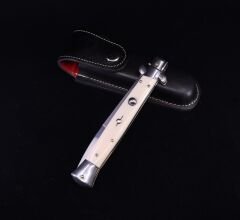 Frank Beltrame Paslanmaz Çelik Koleksiyonluk Nadir Sust*lı Stiletto - Fildişi