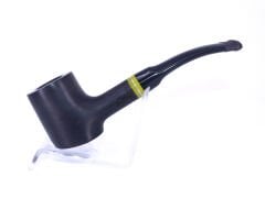 Pipsan Poker Sarı Bilezik 9mm Filtreli Çift Ağızlıklı Pipo - Siyah