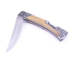 Zeytin Ağacı Saplı Katlanabilir Çakı B3165-D