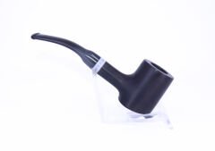 Pipsan Poker Beyaz Bilezik 9mm Filtreli Çift Ağızlıklı Pipo - Siyah