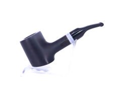 Pipsan Poker Beyaz Bilezik 9mm Filtreli Çift Ağızlıklı Pipo - Siyah