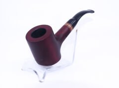 Pipsan Poker Yeşil Bilezik 9mm Filtreli Çift Ağızlıklı Pipo - Vişne