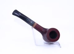 Pipsan Poker Yeşil Bilezik 9mm Filtreli Çift Ağızlıklı Pipo - Vişne