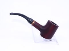 Pipsan Poker Yeşil Bilezik 9mm Filtreli Çift Ağızlıklı Pipo - Vişne