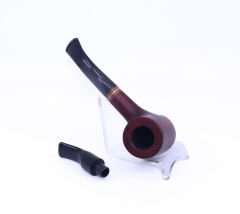 Pipsan Poker Yeşil Bilezik 9mm Filtreli Çift Ağızlıklı Pipo - Vişne