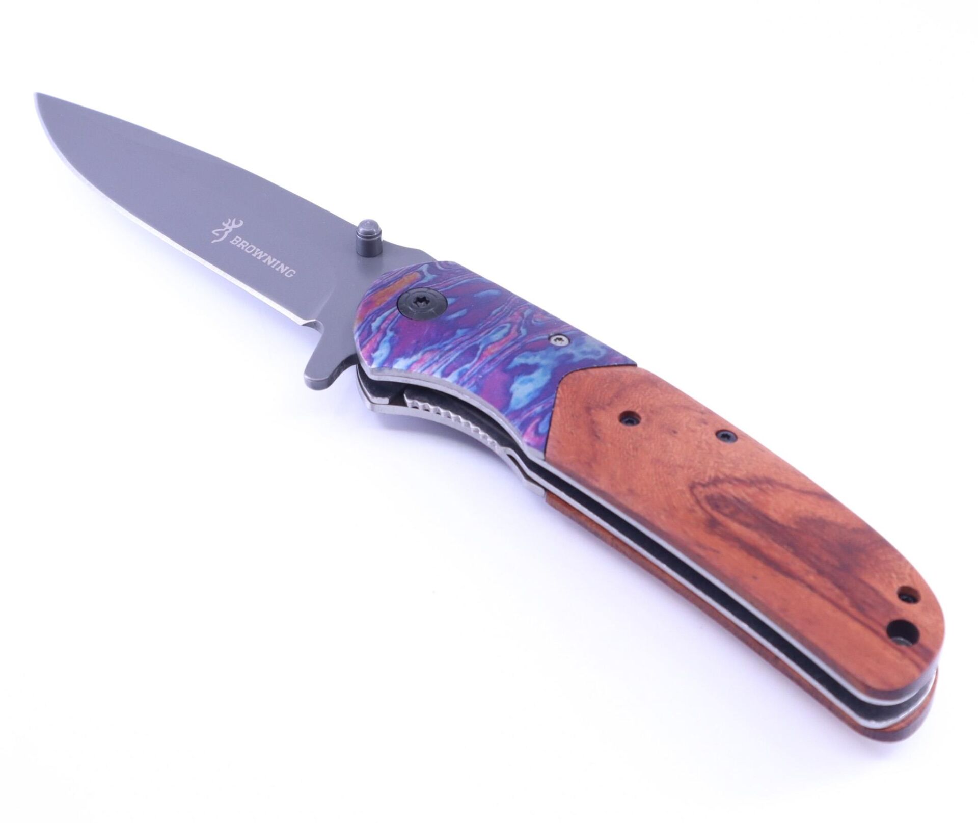 Browning Bulut Desen Baskı Katlanır Kamp Çakısı