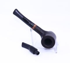 Pipsan Poker Yeşil Bilezik 9mm Filtreli Çift Ağızlıklı Pipo - Siyah