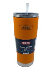 Thermos Icon IS115 0,53L Slide Lock Mug wStraw Pipetli Termos - Orange