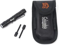 Columbia Company Kamp Bıçağı Seti - Haki - Çakı, Fener ve Ateşleyici Magnezyum Çubuğu 3'ü Bir Arada