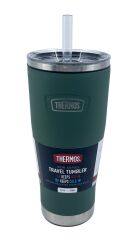 Thermos Icon IS115 0,53L Slide Lock Mug wStraw Pipetli Termos - Alpine Green