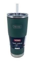 Thermos Icon IS115 0,53L Slide Lock Mug wStraw Pipetli Termos - Alpine Green