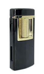 Zenit Lüks Metal Çakmak - USB Şarjlı & Elektronik Ateşleme - Füme Altın