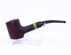 Pipsan Poker Sarı Bilezik 9mm Filtreli Çift Ağızlıklı Pipo - Vişne