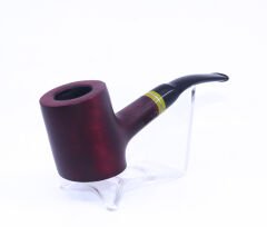 Pipsan Poker Sarı Bilezik 9mm Filtreli Çift Ağızlıklı Pipo - Vişne