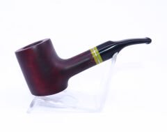 Pipsan Poker Sarı Bilezik 9mm Filtreli Çift Ağızlıklı Pipo - Vişne