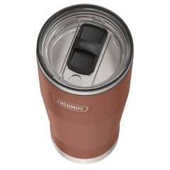 Thermos Icon IS115 0,53L Slide Lock Mug wStraw Pipetli Termos - Saddle
