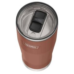 Thermos Icon IS115 0,53L Slide Lock Mug wStraw Pipetli Termos - Saddle