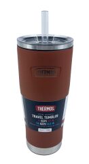 Thermos Icon IS115 0,53L Slide Lock Mug wStraw Pipetli Termos - Saddle