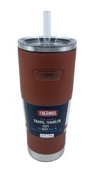 Thermos Icon IS115 0,53L Slide Lock Mug wStraw Pipetli Termos - Saddle