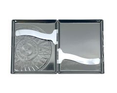 Sailing To The World Antik Pusula İşlemeli Tabaka - Füme