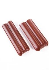 Cohiba Kahverengi İkili Deri Puro Kılıfı / Seyahat Humidoru