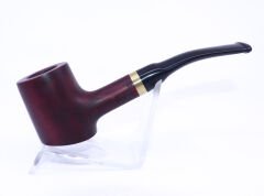 Pipsan Poker Altın Renk Bilezik 9mm Filtreli Çift Ağızlıklı Pipo - Vişne