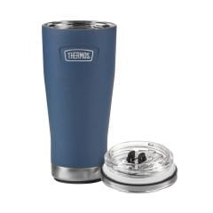 Thermos Icon IS115 0,53L Slide Lock Mug wStraw Pipetli Termos - Navy