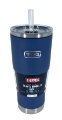 Thermos Icon IS115 0,53L Slide Lock Mug wStraw Pipetli Termos - Navy