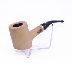 Pipsan Poker Altın Renk Bilezik 9mm Filtreli Çift Ağızlıklı Pipo - Naturel