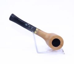 Pipsan Poker Altın Renk Bilezik 9mm Filtreli Çift Ağızlıklı Pipo - Naturel