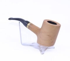 Pipsan Poker Altın Renk Bilezik 9mm Filtreli Çift Ağızlıklı Pipo - Naturel