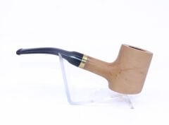 Pipsan Poker Altın Renk Bilezik 9mm Filtreli Çift Ağızlıklı Pipo - Naturel