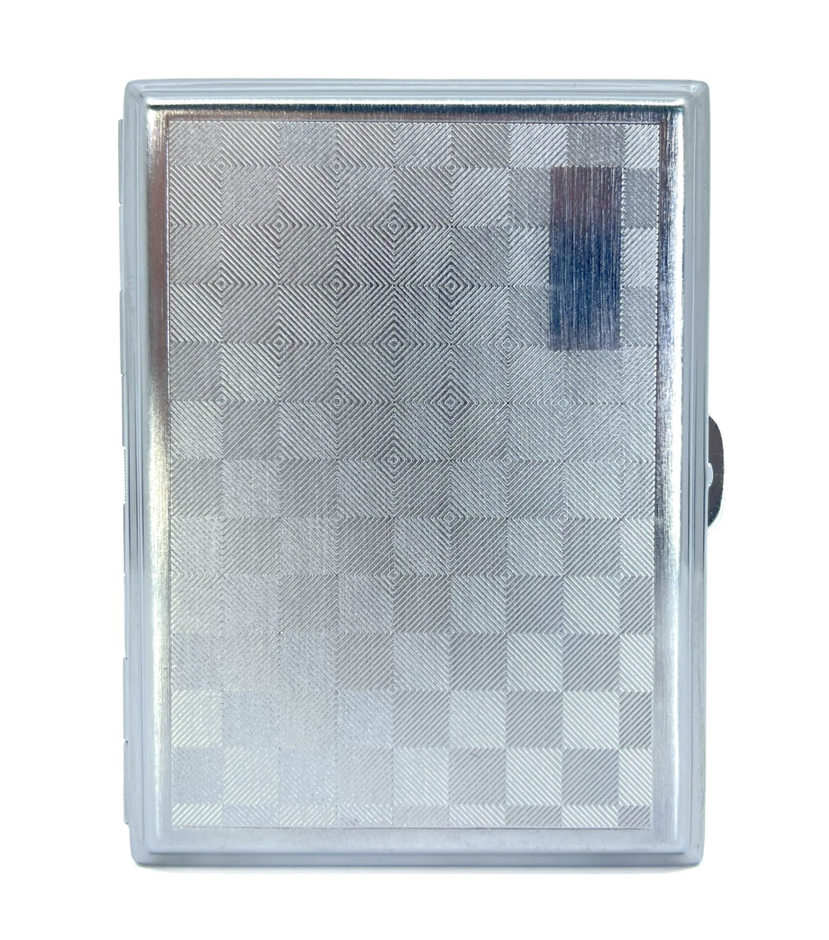 Angelo Dama Desen Sigara Tabakası - Mat Krom