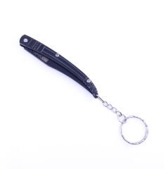 İnce Kıl Çakı - Metal Siyah Sap - Siyah Bıçak