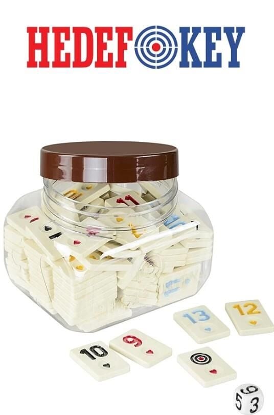 Hedef Okey Taşı Krem Rengi