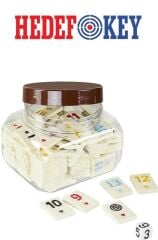 Hedef Okey Taşı Krem Rengi