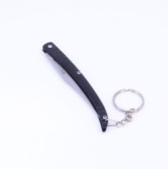 İnce Kıl Çakı - Metal Sap - Siyah