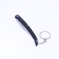 İnce Kıl Çakı - Metal Sap - Siyah