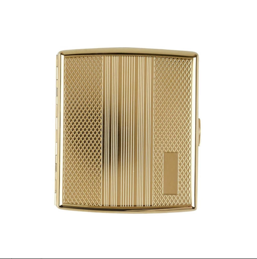 Jean Claude Altın Rengi Metal Sigara Tabakası - 600914