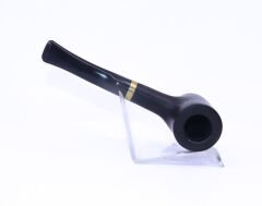 Pipsan Poker Altın Renk Bilezik 9mm Filtreli Çift Ağızlıklı Pipo - Siyah