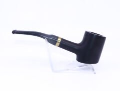 Pipsan Poker Altın Renk Bilezik 9mm Filtreli Çift Ağızlıklı Pipo - Siyah